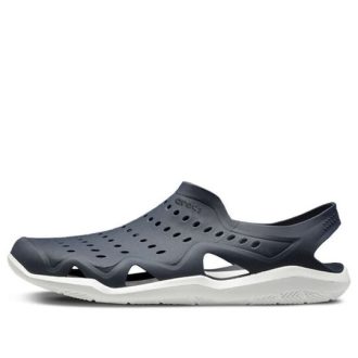 Μαύρα Λευκά Σανδάλια Crocs 203963-462