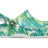 Crocs 4 Εκτύπωση Outdoor Flat Heel Beach Sports Λευκά Πράσινα Σανδάλια “White Green” 206230-1C8