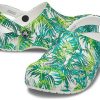 Crocs 4 Εκτύπωση Outdoor Flat Heel Beach Sports Λευκά Πράσινα Σανδάλια “White Green” 206230-1C8