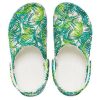 Crocs 4 Εκτύπωση Outdoor Flat Heel Beach Sports Λευκά Πράσινα Σανδάλια “White Green” 206230-1C8