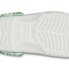 Crocs 4 Εκτύπωση Outdoor Flat Heel Beach Sports Λευκά Πράσινα Σανδάλια “White Green” 206230-1C8