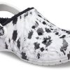 Παντόφλες Crocs Baya Lined Clog Fleece Lined Unisex Λευκές Γκρι Παντόφλες “White Grey” 205975-10M
