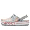 Crocs Bayaband Beach ανοιχτό γκρι σανδάλια Flowers 206232-0GN Crocs Bayaband Beach ανοιχτό γκρι σανδάλια Flowers 206232-0GN