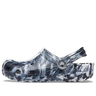 Crocs Beach Marble Unisex Μαύρα Λευκά Σανδάλια “Black White” 206867-103