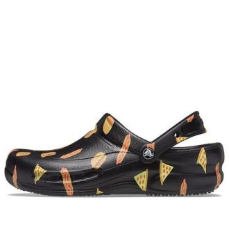 Crocs Bistro Graphic Clog Κομψά casual μαύρα σανδάλια 204044-0FN