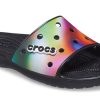Crocs Πολύχρωμες Casual Unisex πολύχρωμες μαύρες παντόφλες 207557-0C4