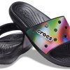 Crocs Πολύχρωμες Casual Unisex πολύχρωμες μαύρες παντόφλες 207557-0C4