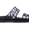Crocs Classic Casual Fashion Unisex Μαύρες Μπλε Παντόφλες 207680-066
