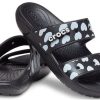 Crocs Classic Casual Fashion Unisex Μαύρες Μπλε Παντόφλες 207680-066