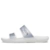 Crocs Classic Casual Fashion Ασημένιες Παντόφλες Unisex 207769-90H