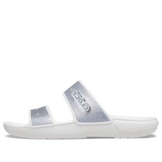 Crocs Classic Casual Fashion Ασημένιες Παντόφλες Unisex 207769-90H