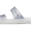 Crocs Classic Casual Fashion Ασημένιες Παντόφλες Unisex 207769-90H
