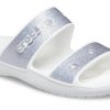 Crocs Classic Casual Fashion Ασημένιες Παντόφλες Unisex 207769-90H