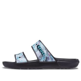 Παντόφλες Crocs Classic Casual Unisex Μπλε Μαύρες 207283-988