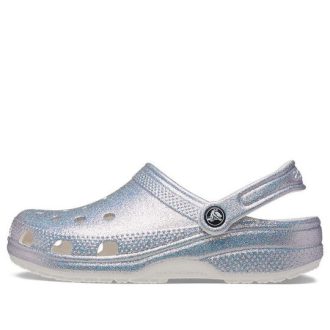 Crocs Classic Casual Unisex Μεταλλικά Ασημί ροζ σανδάλια 207551-90H