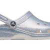 Crocs Classic Casual Unisex Μεταλλικά Ασημί ροζ σανδάλια 207551-90H