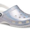 Crocs Classic Casual Unisex Μεταλλικά Ασημί ροζ σανδάλια 207551-90H