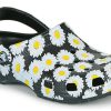 Crocs Classic clo μαργαρίτα Σανδάλια Full Print Unisex Μαύρα 206375-0ZI