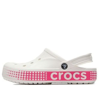 Crocs Classic Clog αναπνεύσιμο αντιολισθητικό παπούτσι Ροζ Λευκό 206852-100