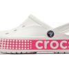Crocs Classic Clog αναπνεύσιμο αντιολισθητικό παπούτσι Ροζ Λευκό 206852-100