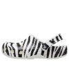 Crocs Classic Clog animal Printing Σανδάλια παραλίας Μαύρα Λευκά 206676-1DE