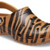 Crocs Classic clog Animal Printing Beach Tiger Stripes Yellow Sindals 206676-2ZF