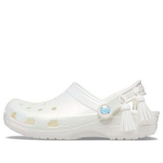 Crocs Classic Clog Beach Λευκά Σανδάλια 206614-100