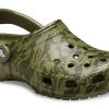 Crocs Classic Clog Camouflage Printing Beach Army Green Sindals 206454-309