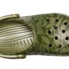 Crocs Classic Clog Camouflage Printing Beach Army Green Sindals 206454-309