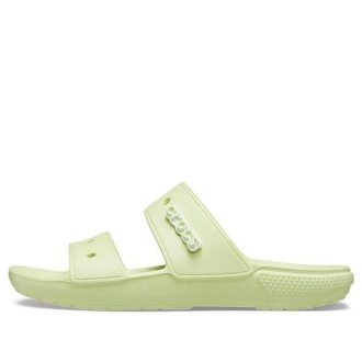 Crocs Classic Clog Cozy Unisex Γκρι πράσινες παντόφλες 206761-335
