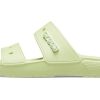 Crocs Classic Clog Cozy Unisex Γκρι πράσινες παντόφλες 206761-335
