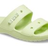 Crocs Classic Clog Cozy Unisex Γκρι πράσινες παντόφλες 206761-335