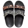Crocs Classic Clog Cozy Unisex Μαύρες πολύχρωμες παντόφλες “Black” 207847-0C4