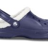 Παντόφλες Crocs Classic Clog Crocs Stay Warm Ανθεκτικές στη φθορά Navy Blue Unisex παντόφλες 16244-49U