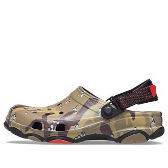 Crocs Classic Clog Desert Camouflage Beach Unisex Μαύρα Καφέ Σανδάλια 207305-088
