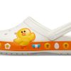 Crocs Classic Clog Line Friends Beach Λευκά Κίτρινα Unisex Σανδάλια “White Yellow” 205791-100