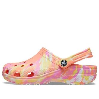 Crocs Classic Clog Marble Beach Sports Unisex Κόκκινα πολύχρωμα σανδάλια “Red” 206867-83F