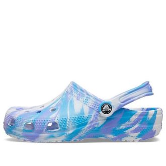 Crocs Classic Clog Marble Beach Sports Unisex Λευκά μπλε σανδάλια “White Blue” 206867-1FK