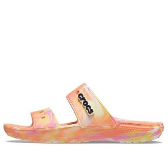 Crocs Classic Clog Marble Beach Unisex Κόκκινες πολύχρωμες παντόφλες “Red” 207701-83F