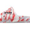 Crocs Classic Clog Marble Beach Unisex Κόκκινες Παντόφλες “Red White” 206879-884