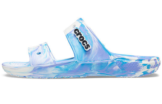Crocs Classic Clog Marble Beach Unisex Λευκές Παντόφλες “White Blue” 207701-1FK Crocs Classic Clog Marble Beach Unisex Λευκές Παντόφλες “White Blue” 207701-1FK