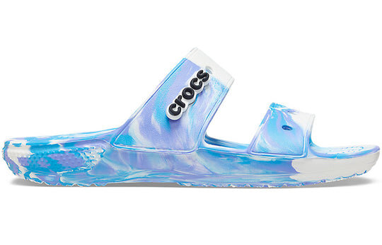 Crocs Classic Clog Marble Beach Unisex Λευκές Παντόφλες “White Blue” 207701-1FK Crocs Classic Clog Marble Beach Unisex Λευκές Παντόφλες “White Blue” 207701-1FK
