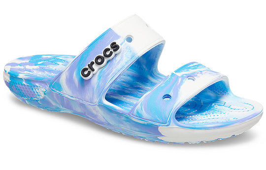 Crocs Classic Clog Marble Beach Unisex Λευκές Παντόφλες “White Blue” 207701-1FK Crocs Classic Clog Marble Beach Unisex Λευκές Παντόφλες “White Blue” 207701-1FK