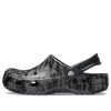 Crocs Classic Clog Printing Camouflage Σανδάλια παραλίας Μαύρα Unisex 206454-001