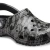 Crocs Classic Clog Printing Camouflage Σανδάλια παραλίας Μαύρα Unisex 206454-001