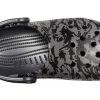Crocs Classic Clog Printing Camouflage Σανδάλια παραλίας Μαύρα Unisex 206454-001
