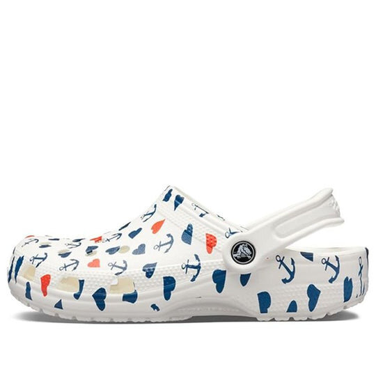 Σανδάλια Crocs Classic Clog Printing White Blue 206053-94S Σανδάλια Crocs Classic Clog Printing White Blue 206053-94S