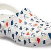 Σανδάλια Crocs Classic Clog Printing White Blue 206053-94S Σανδάλια Crocs Classic Clog Printing White Blue 206053-94S