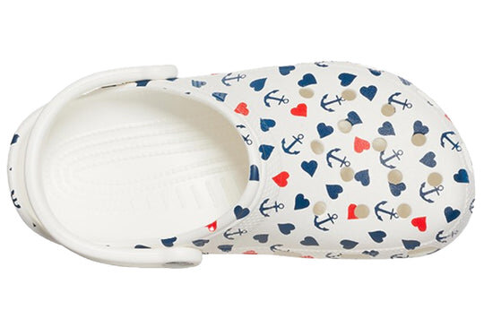 Σανδάλια Crocs Classic Clog Printing White Blue 206053-94S Σανδάλια Crocs Classic Clog Printing White Blue 206053-94S