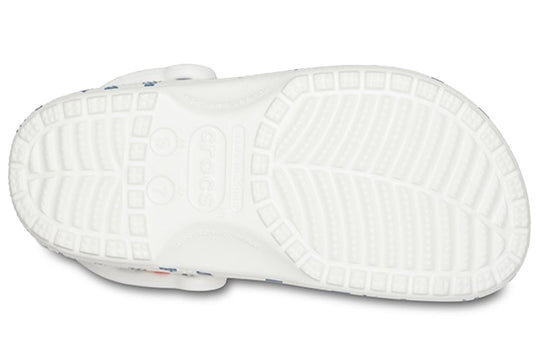 Σανδάλια Crocs Classic Clog Printing White Blue 206053-94S Σανδάλια Crocs Classic Clog Printing White Blue 206053-94S